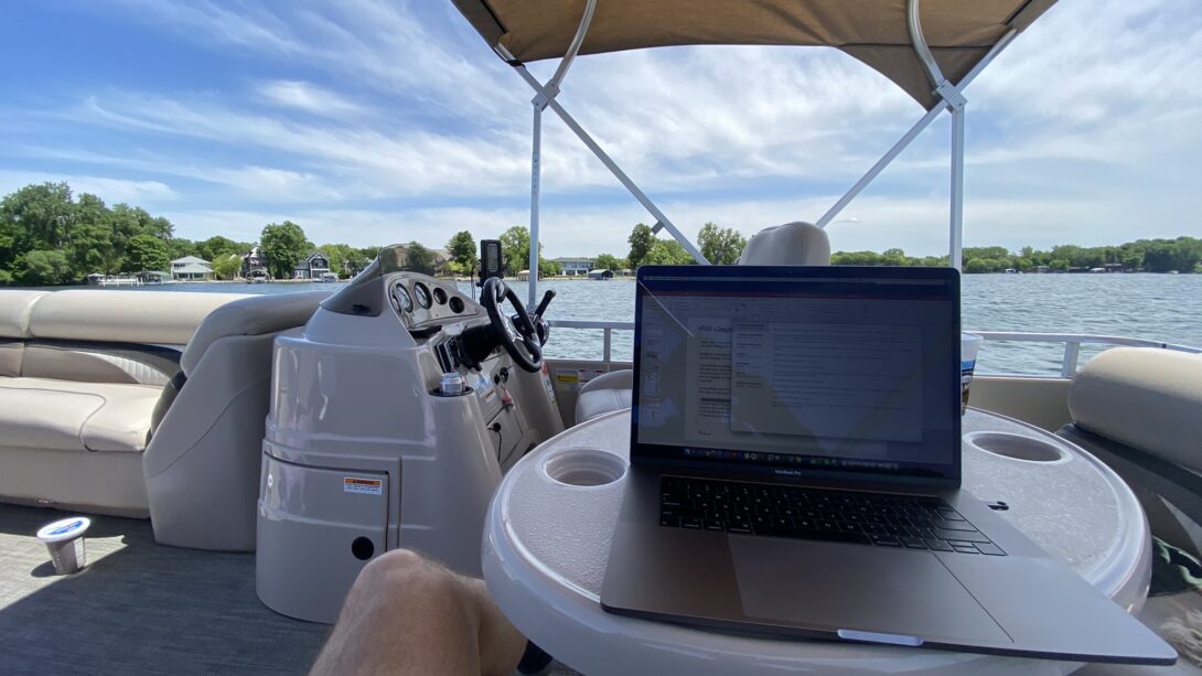 Working from the boat